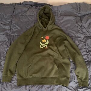 Vintage Stance Green flower Xl hoodie